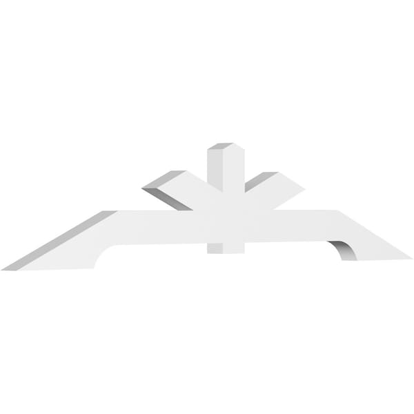 Ekena Millwork Vanguard Architectural Grade PVC Gable Bracket, 108"W x 22 1/2"H x 4"D x 6"F, 5/12 Pitch GBP108X23X0406VAN00 - main
